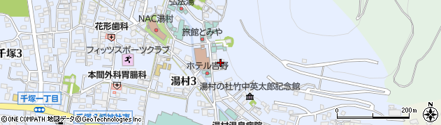 湯村食堂周辺の地図