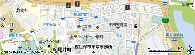 東京都千代田区平河町1丁目周辺の地図