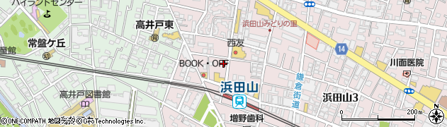 カルディコーヒーファーム浜田山店周辺の地図