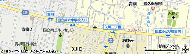 東京都国立市谷保6775-2周辺の地図