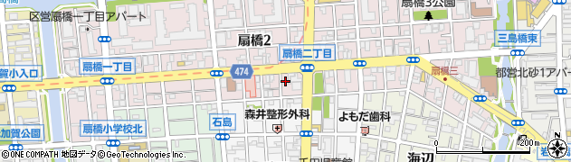 東京都江東区扇橋2丁目4-3周辺の地図