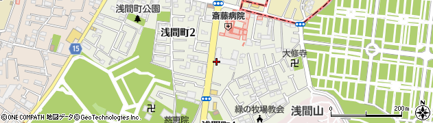 新小金井街道周辺の地図