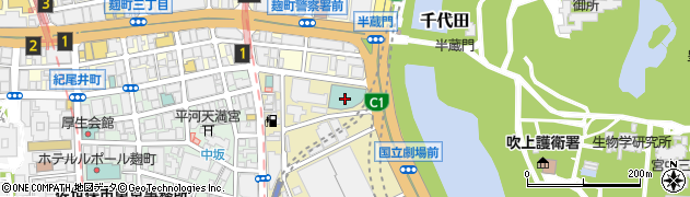 山崎伊久江美容室グランドアーク半蔵門店周辺の地図