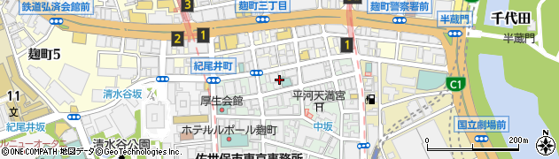 東京都千代田区平河町1丁目3周辺の地図