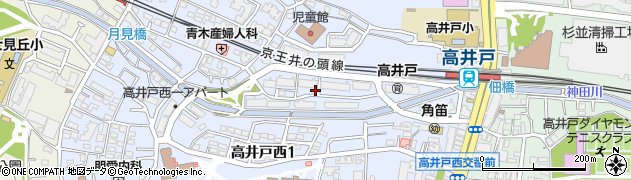 東京都杉並区高井戸西1丁目31周辺の地図