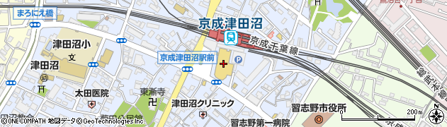 千葉銀行　習志野袖ケ浦支店周辺の地図