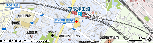 千葉銀行津田沼支店 ＡＴＭ周辺の地図