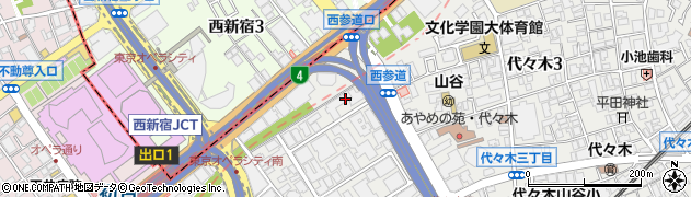 東京都渋谷区代々木4丁目28周辺の地図