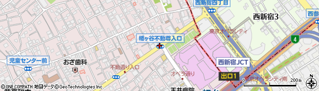 幡ケ谷不動尊入口周辺の地図