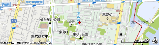 東京都江東区東砂2丁目2-2周辺の地図