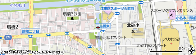 三島橋周辺の地図