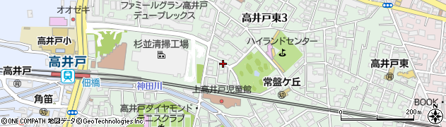 東京都杉並区高井戸東周辺の地図
