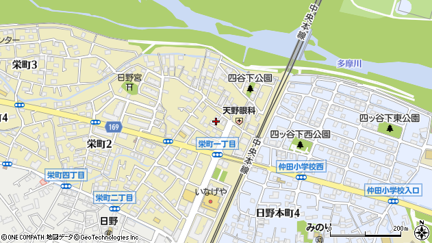 〒191-0001 東京都日野市栄町の地図