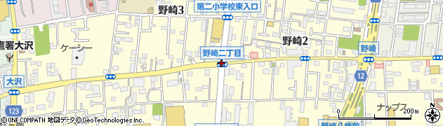 野崎２周辺の地図