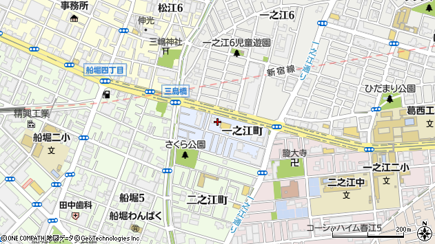 〒134-0092 東京都江戸川区一之江町の地図