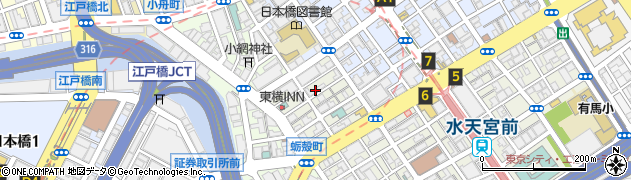東京都中央区日本橋蛎殻町1丁目13-1周辺の地図