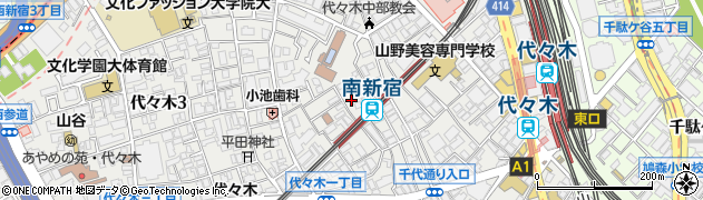 東京都渋谷区代々木2丁目31周辺の地図