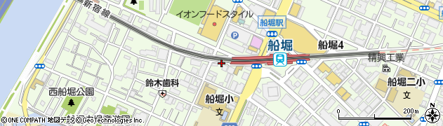 東京都江戸川区船堀周辺の地図