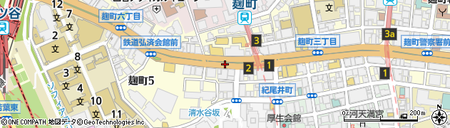 東京都千代田区麹町4丁目周辺の地図