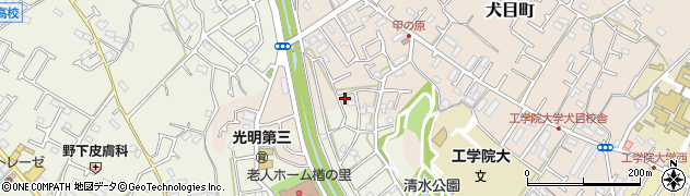 東京都八王子市犬目町108-4周辺の地図