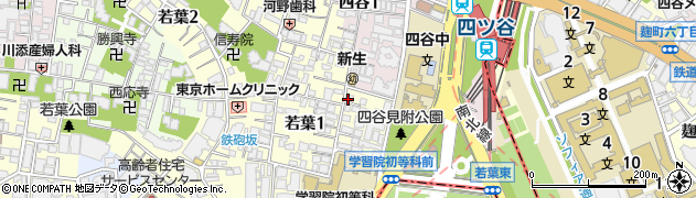 タイムズ新宿若葉第５駐車場周辺の地図