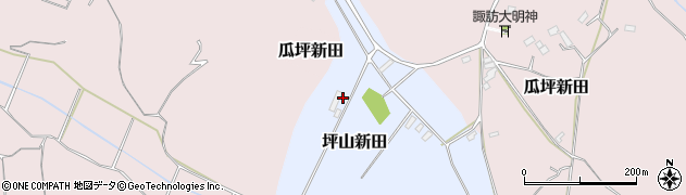 千葉県佐倉市坪山新田23周辺の地図