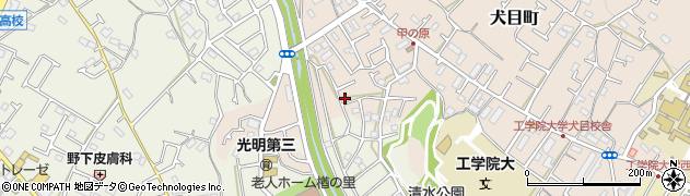 東京都八王子市犬目町108周辺の地図