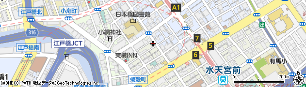 東京都中央区日本橋蛎殻町1丁目13-7周辺の地図