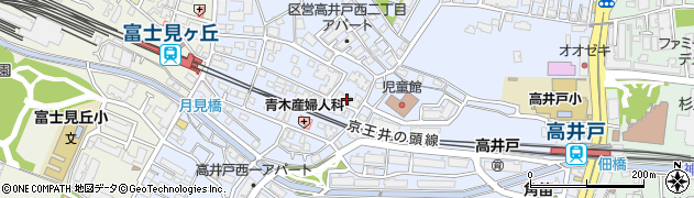 東京都杉並区高井戸西2丁目7-40周辺の地図