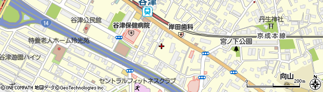 谷津ミュージックスクール周辺の地図