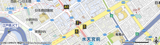 東京都中央区日本橋人形町2丁目1周辺の地図