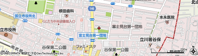 国立富士見台郵便局周辺の地図