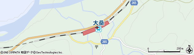 長野県木曽郡大桑村周辺の地図
