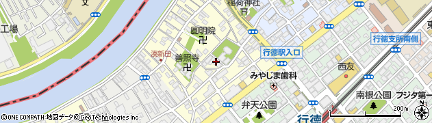 千葉県市川市湊周辺の地図