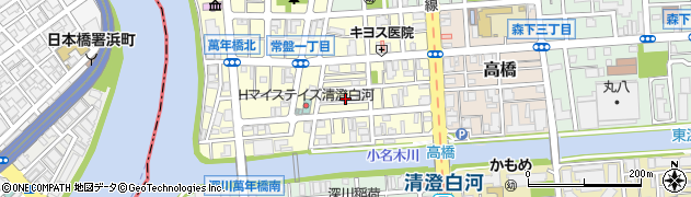 東京都江東区常盤2丁目3-10周辺の地図