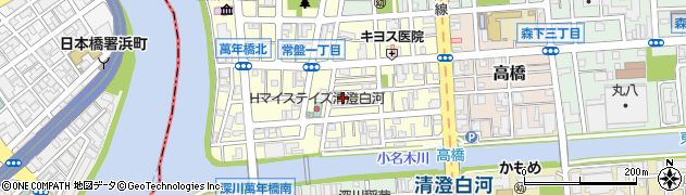 東京都江東区常盤2丁目3-3周辺の地図