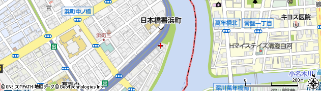 日本綿毛ビルリバーサイドマンション周辺の地図