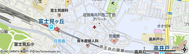 東京都杉並区高井戸西2丁目7-36周辺の地図