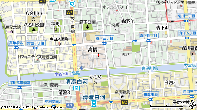 〒135-0005 東京都江東区高橋の地図