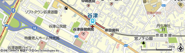 習志野警察署谷津交番周辺の地図