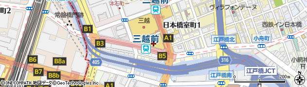 ビックカメラ日本橋三越周辺の地図