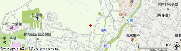 山梨県甲府市和田町周辺の地図