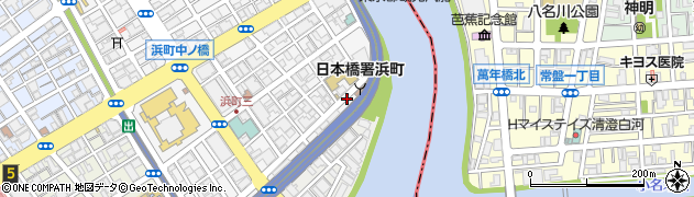 リパーク日本橋浜町３丁目第６駐車場周辺の地図