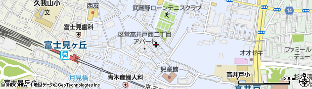 東京都杉並区高井戸西2丁目7-28周辺の地図
