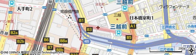 東京都中央区日本橋本石町1丁目周辺の地図