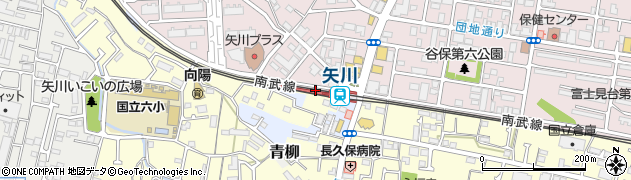 東京都国立市周辺の地図