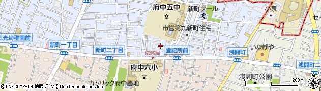 ライオンズマンション府中新町周辺の地図