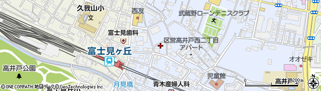 東京都杉並区高井戸西2丁目7-8周辺の地図
