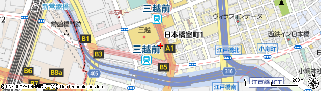つゞれ屋　優雅なきもの・日本橋店周辺の地図