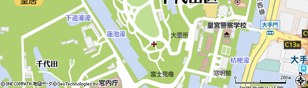 東京都千代田区千代田周辺の地図